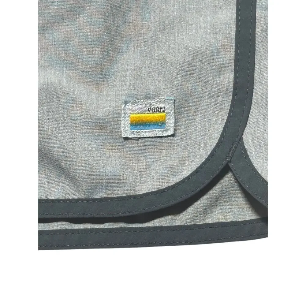 Vuori Swim Banks Shorts Mens XL Gray Elastic Waist Zipper Pocket Unlined #V330